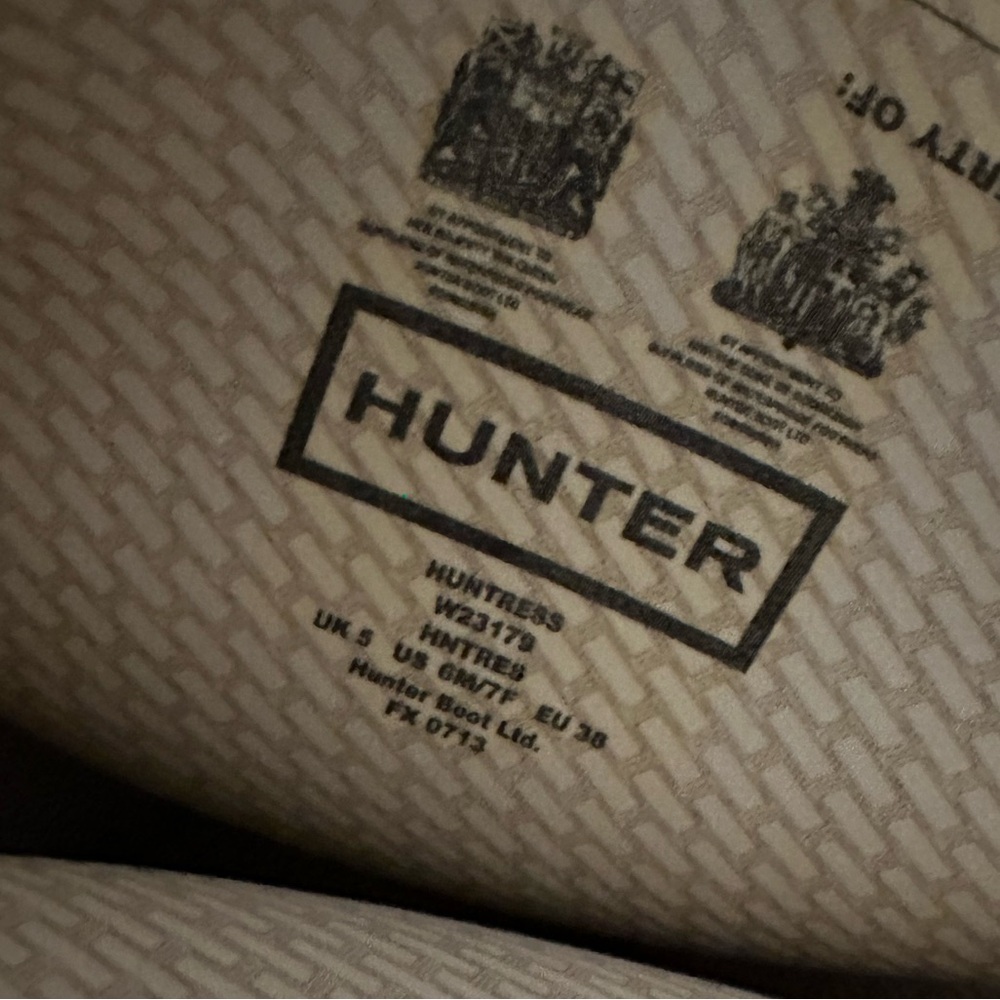 31. Hunter Black tall Boots - Picture 5 of 8
